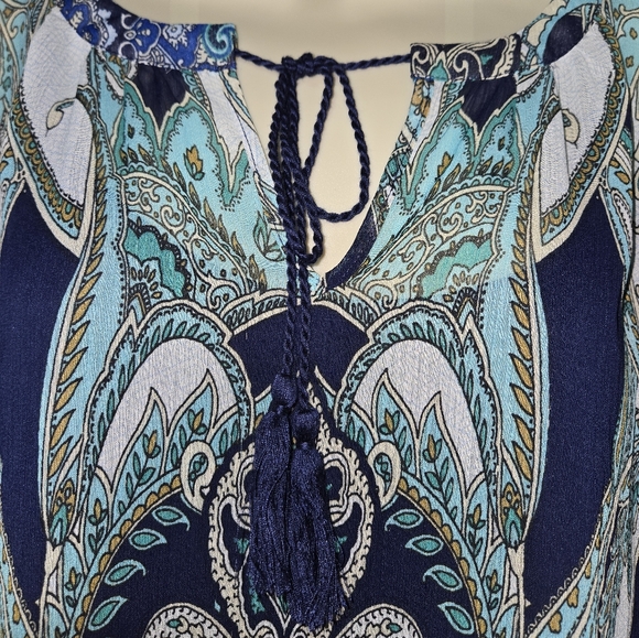 Women's Rose & Olive Blouse EUC, Small - Picture 7 of 8